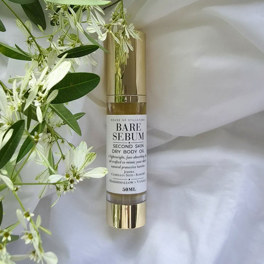 Bare Sebum Dry Body Oil – Marshmallow Vanilla | Long-Lasting Hydration