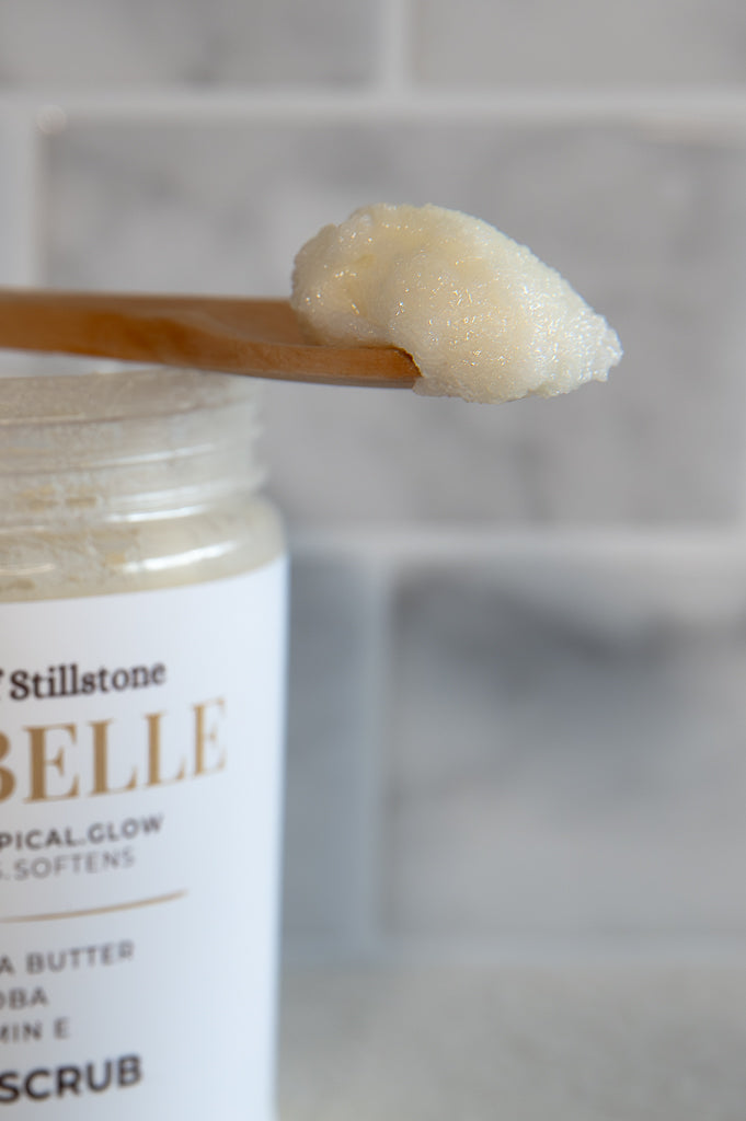 Cotibelle Creamy Sugar Body Scrub By House Of Stillstone – Tropical Citrus Sherbet Exfoliant with Shea Butter, Almond Oil & Vitamin E
