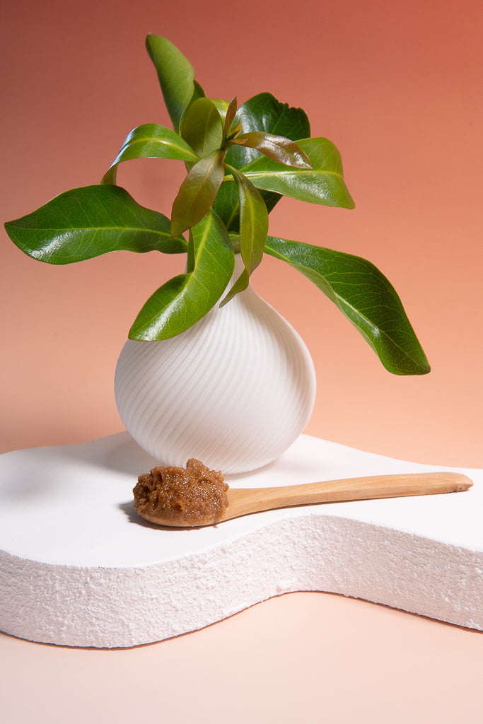 Cotibelle Detox Body Scrub with Mediterranean Caramel Clay & Shea Butter Jojoba and Vitamin E Part of the exclusive House of Stillstone Cotibelle Collection