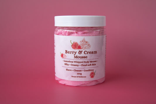 Berry & Cream Whipped Shaving Mousse – Creamy Cushiony Shave + Body Wash | House of Stillstone