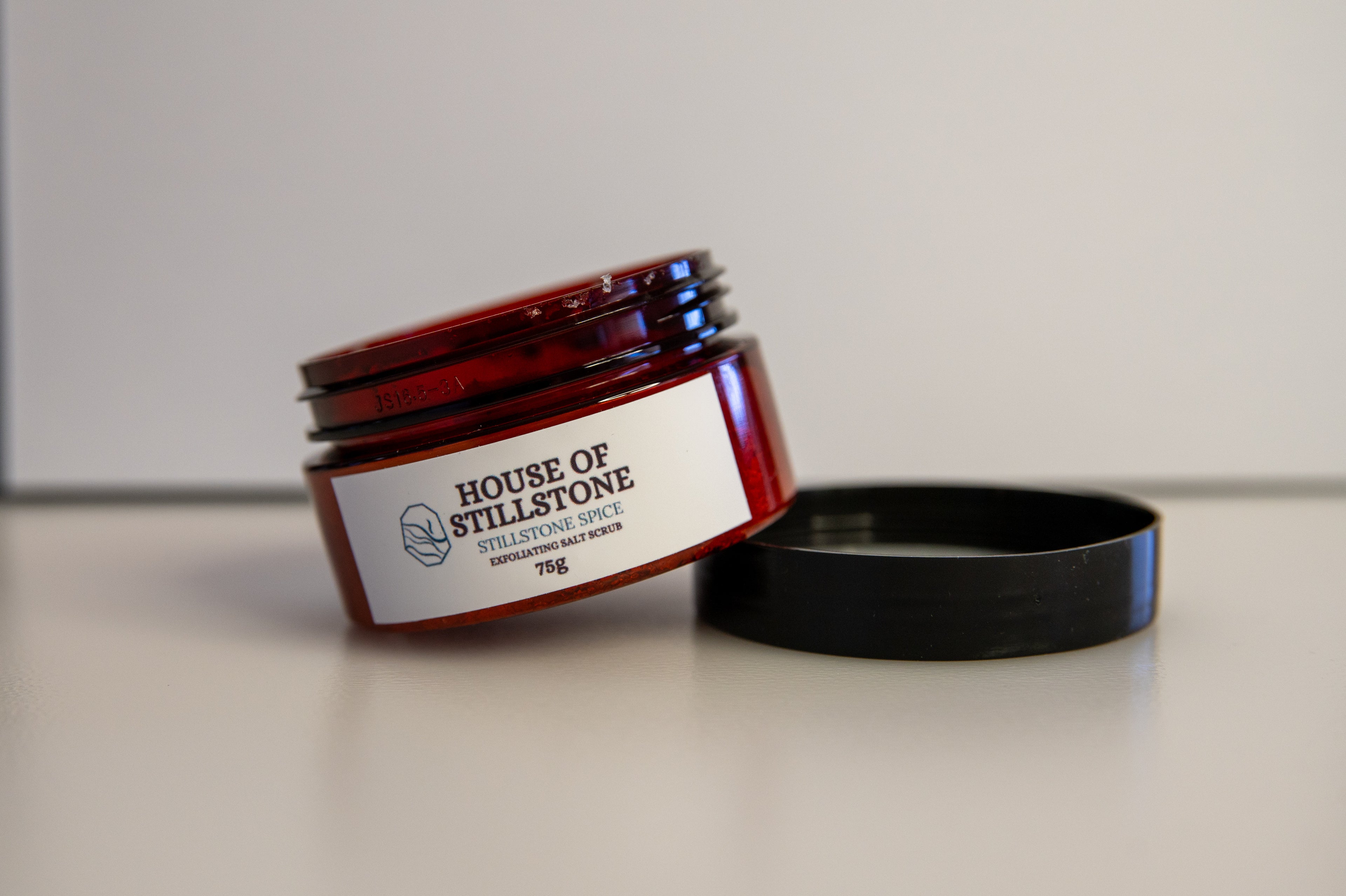 Stillstone Spice By House Of Stillstone – Nourishing  Dead Sea Salt Dry Facial Scrub.