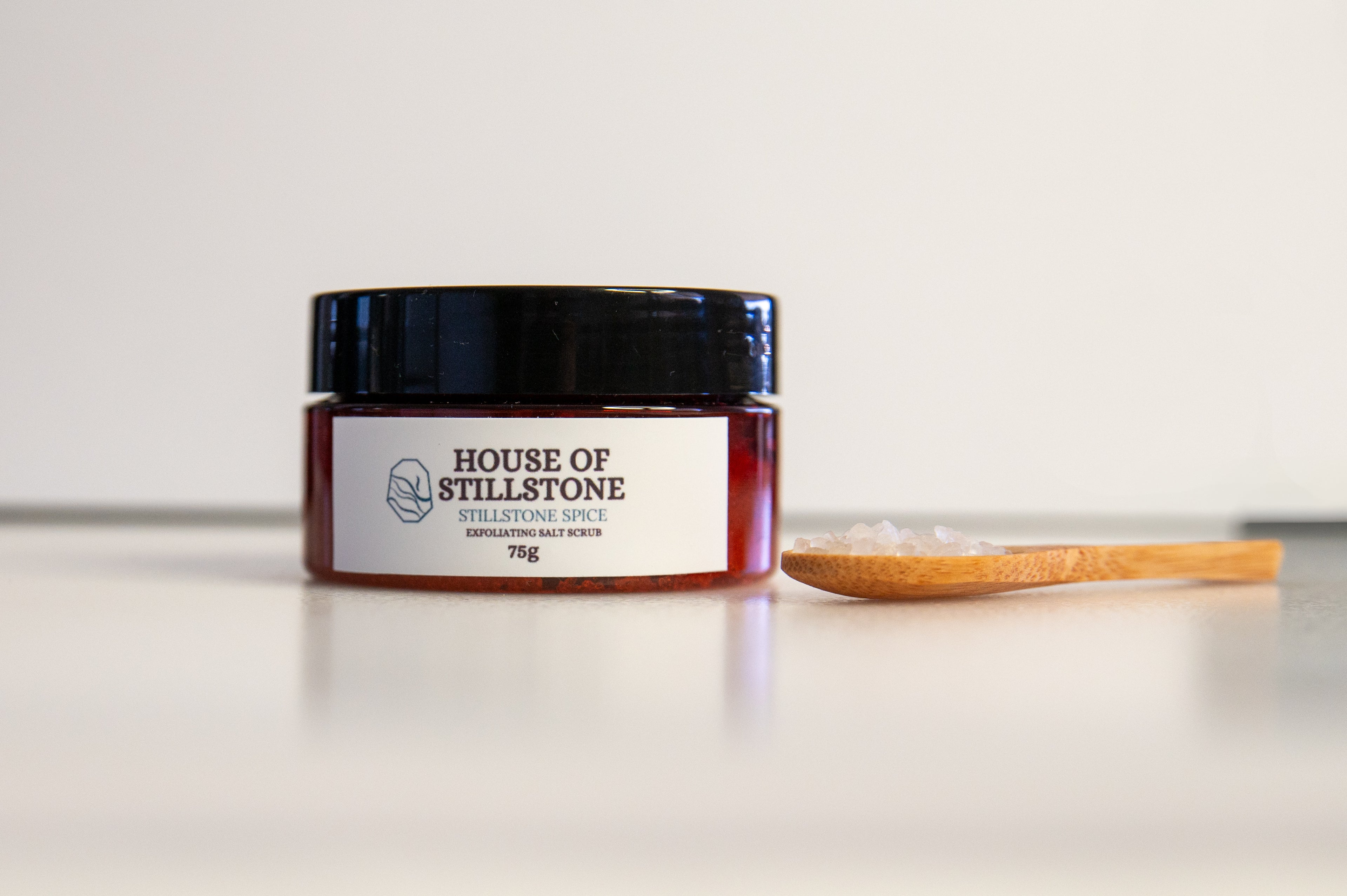 Stillstone Spice By House Of Stillstone – Nourishing  Dead Sea Salt Dry Facial Scrub.