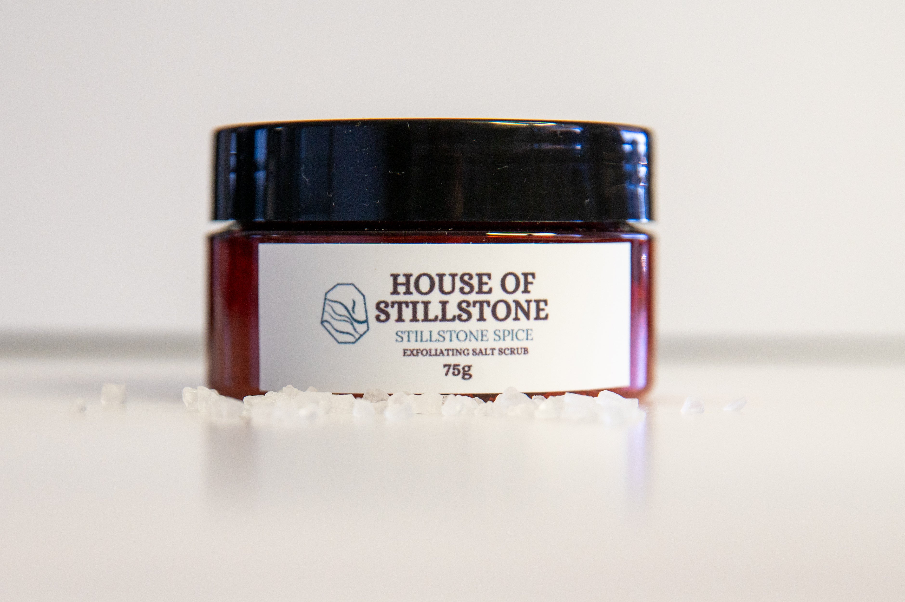 Stillstone Spice By House Of Stillstone – Nourishing  Dead Sea Salt Dry Facial Scrub.