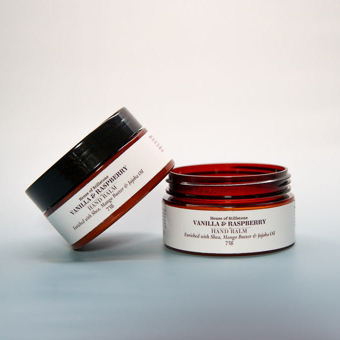 Vanilla & Raspberry Hand Balm Intensive Skin Care - Dry Hand Care - Deep Nourishment - Silky Hydration