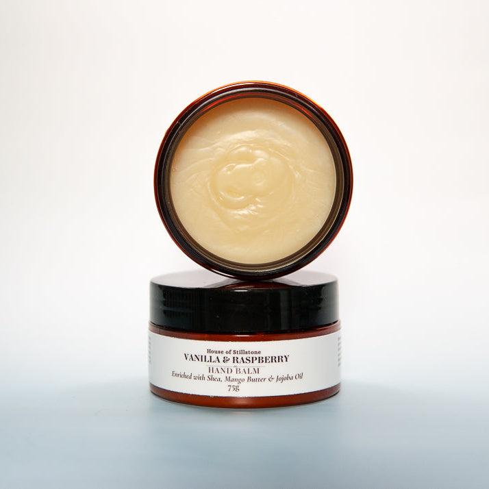 Vanilla & Raspberry Hand Balm Intensive Skin Care - Dry Hand Care - Deep Nourishment - Silky Hydration