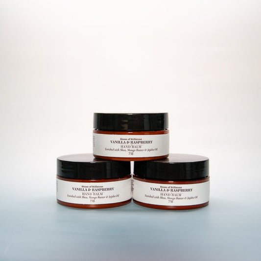 Vanilla & Raspberry Hand Balm Intensive Skin Care - Dry Hand Care - Deep Nourishment - Silky Hydration