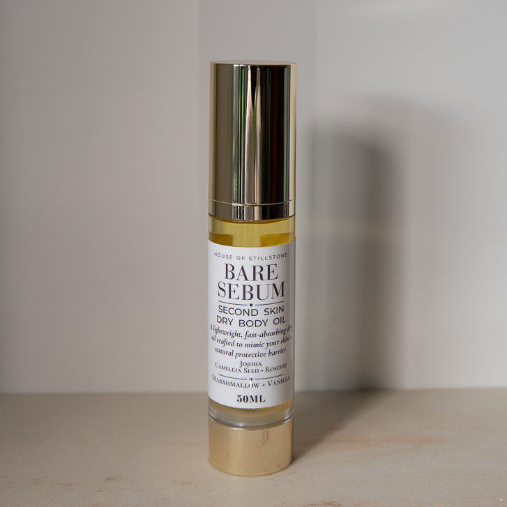 Bare Sebum Dry Body Oil – Marshmallow Vanilla | Long-Lasting Hydration