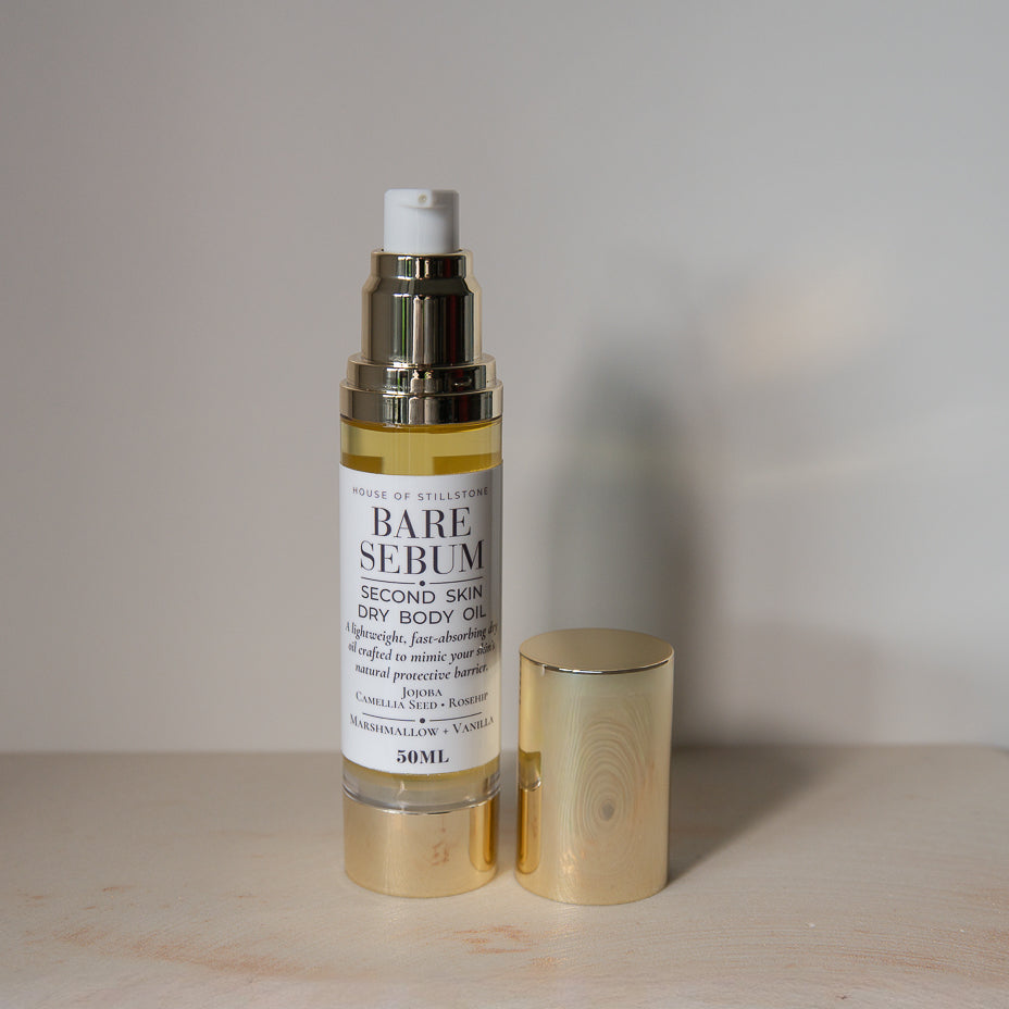 Bare Sebum Dry Body Oil – Marshmallow Vanilla | Long-Lasting Hydration