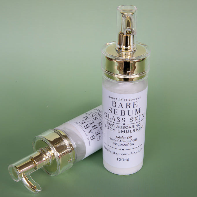 Bare Sebum Glass Skin – Vegan Body Emulsion, Jojoba & Almond Oil