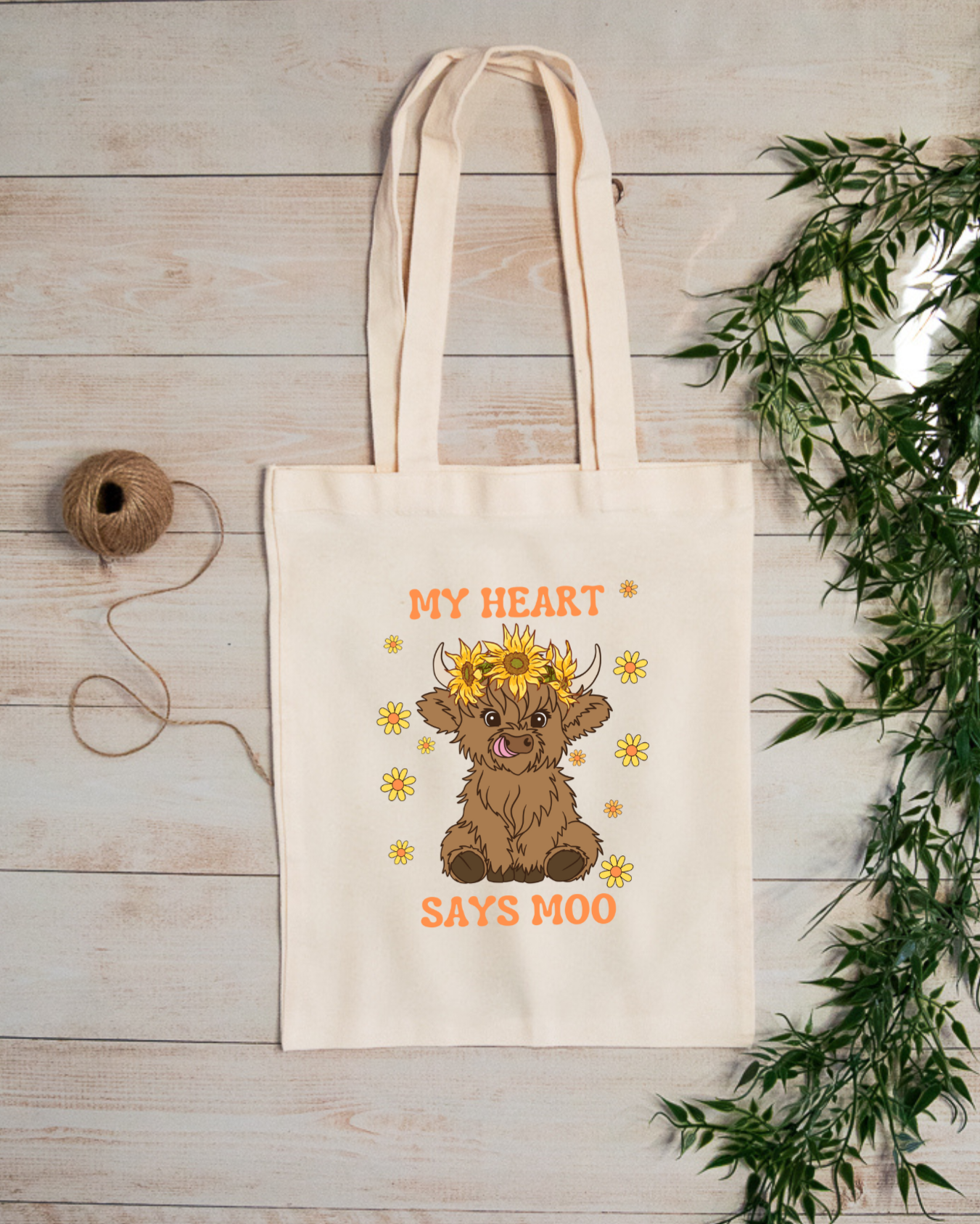 Moo-ve Over for Cuteness! Highland Cow Tote Bag