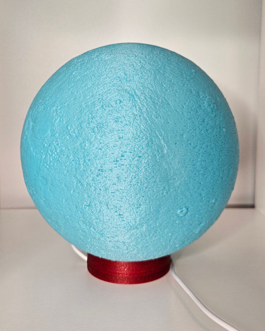 Blue Glow 3D Moon Lamp - Lunar USB Night Light