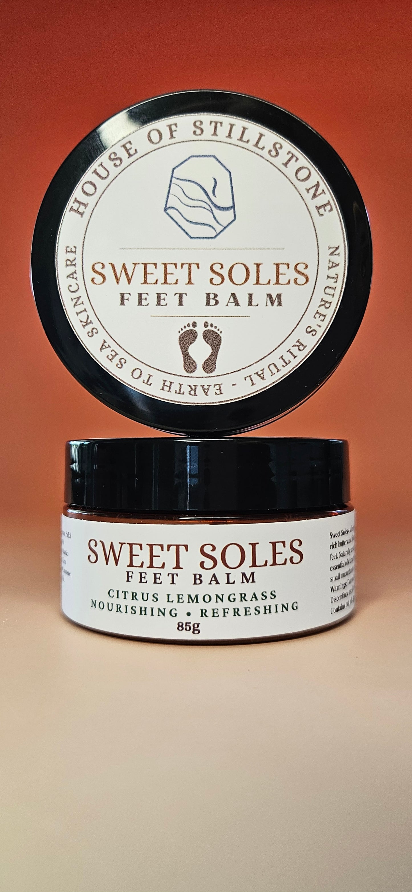Sweet Soles Citrus Lemongrass Feet Balm – Dry Cracked Heels Deeply Nourishing Foot Care