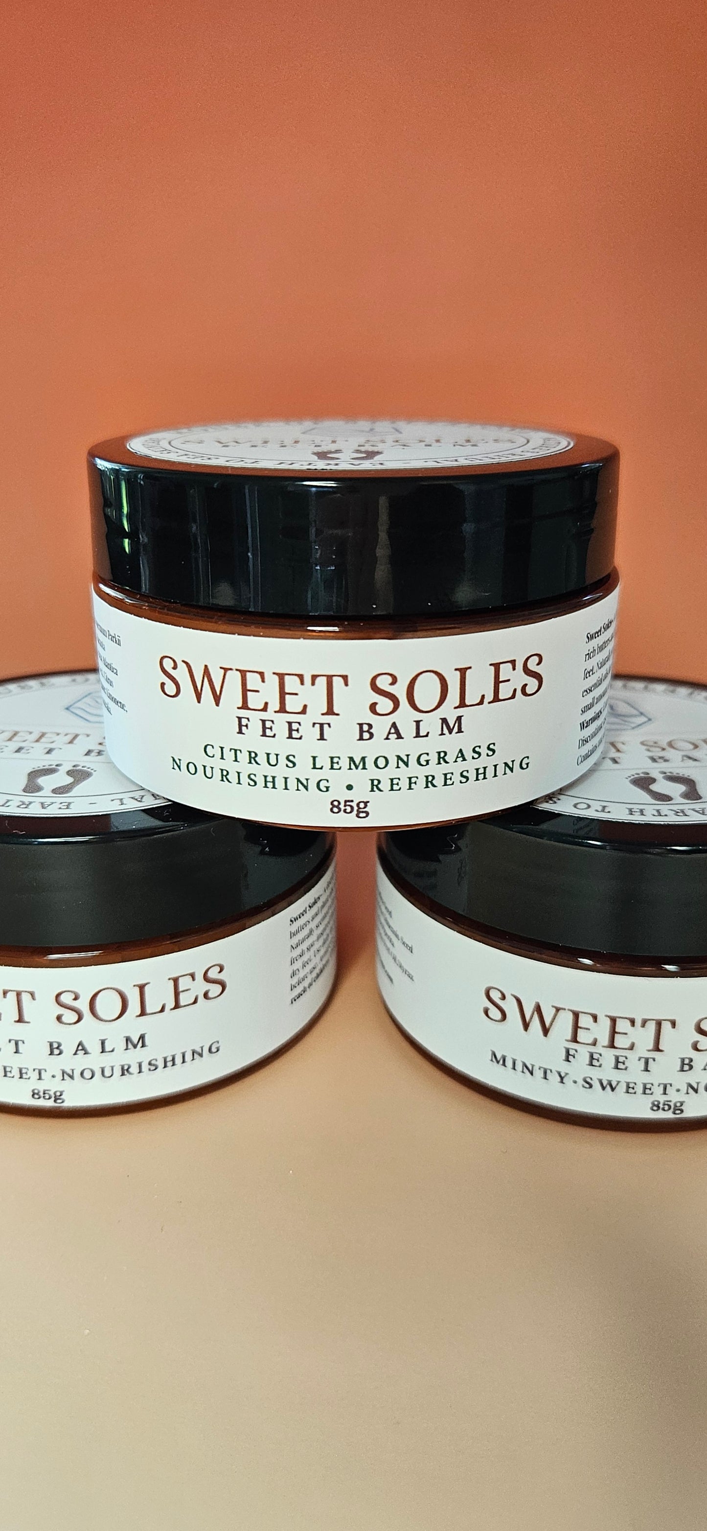 Sweet Soles Citrus Lemongrass Feet Balm – Dry Cracked Heels Deeply Nourishing Foot Care