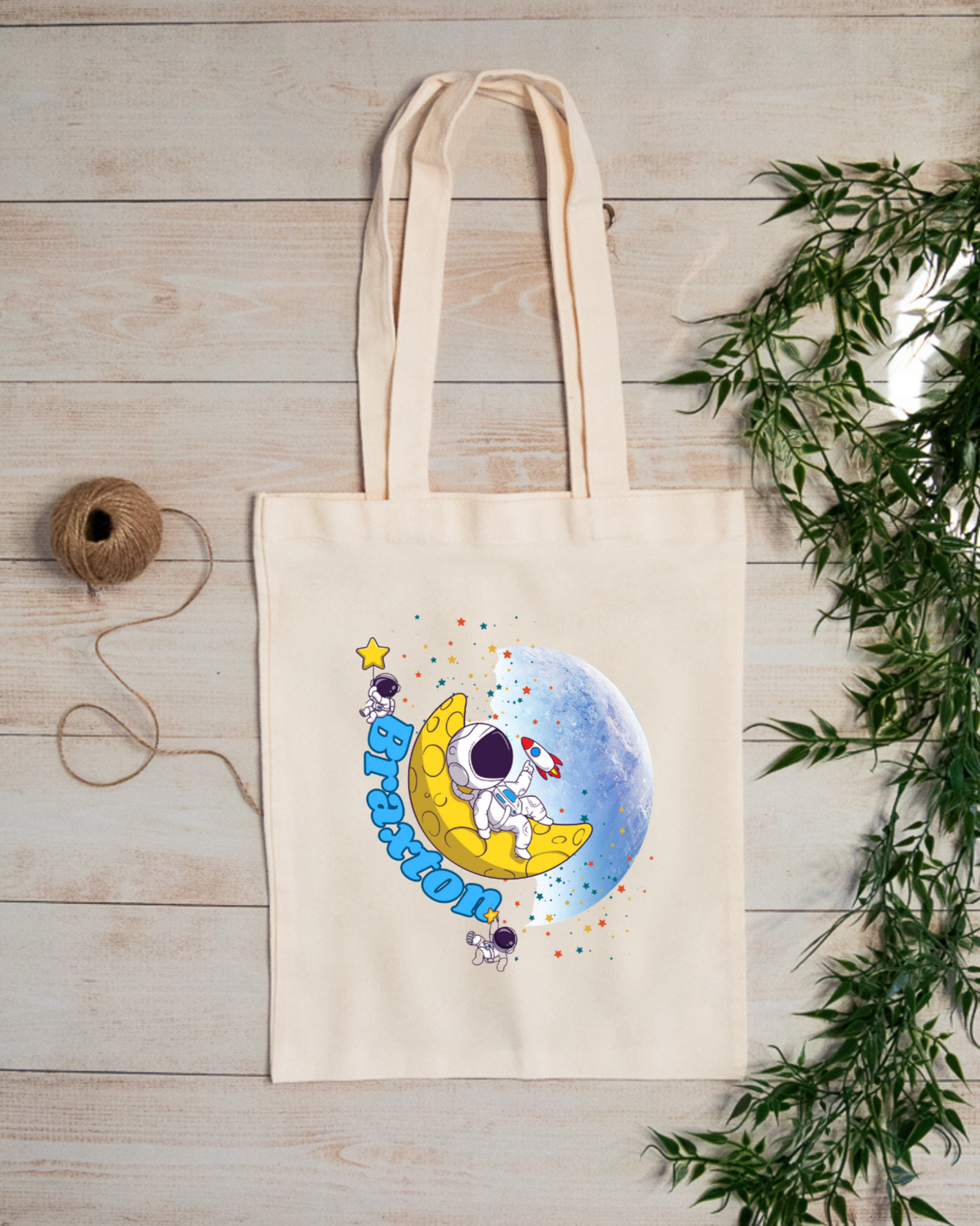 Personalised My Little Astronaut Adventure Tote Bag - Perfect for Daycare & School!